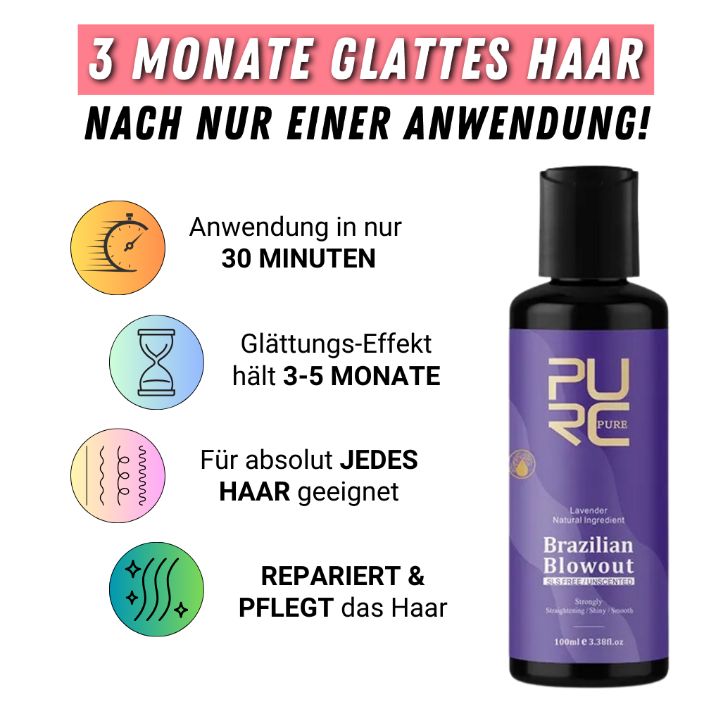 PurcPure™ 3 Monate Keratin Haarglättung